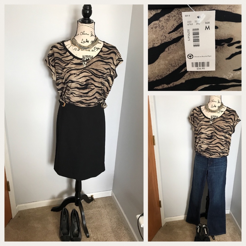 ❤️NWT The Limited tiger print shirt ❤️